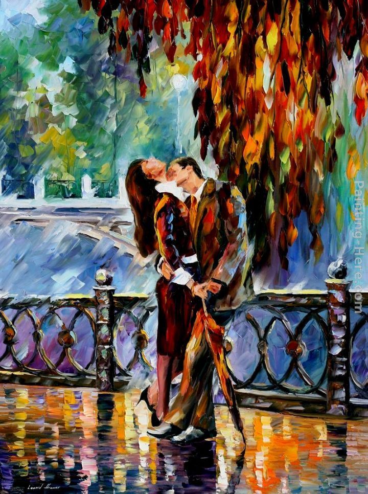 Leonid Afremov KISS AFTER THE RAIN